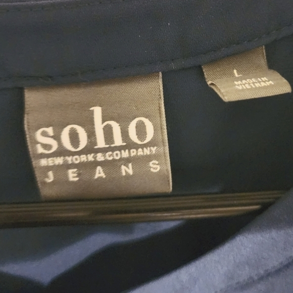 Large Blue Soho Blouse - Picture 3 of 8